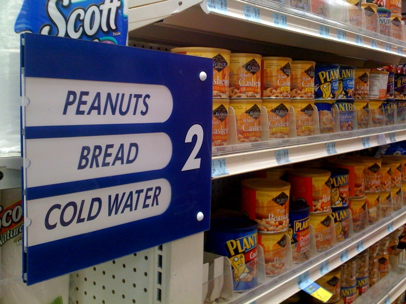 peanuts-bread-water Apparently, peanuts are just as vital to man as bread and water...whatta world!