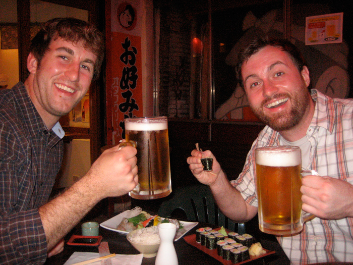 dan-blog-giant-beers Please notice our giant beers and generally, if not extremely, pleasant demeanor.
