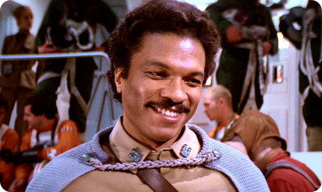 lando6-2 The smoothiest mother trucker in the galaxy: Lando Calrissian/Billy Dee Williams.