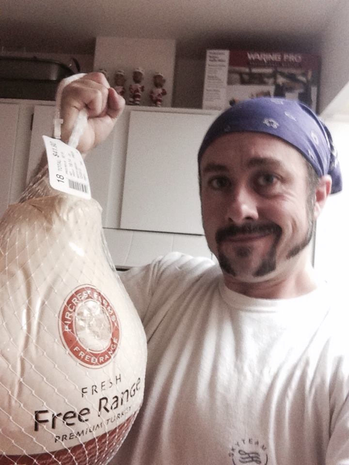 Matt Dryer and a turkey: MMGM Northwest.