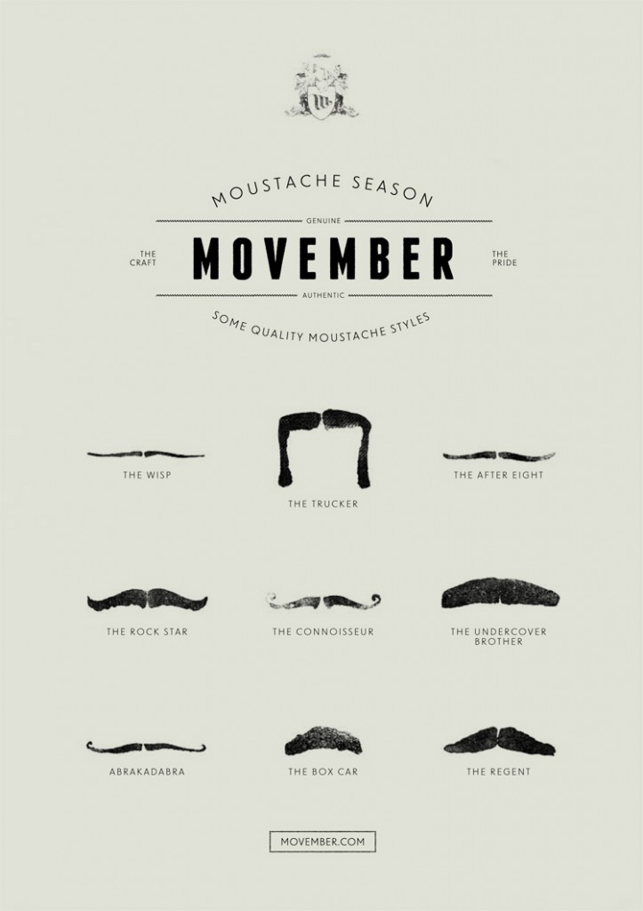 Movember Style Guide Buy my mustache style rights this Movember! - Enemy of Peanuts